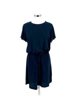 Paige Brielle Drawstring Waist T-Shirt Dress in Atmosphere Blue Size Medium